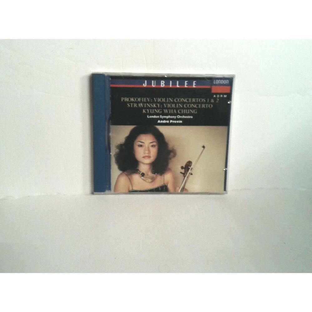 Prokofiev Stravinsky Violin Concertos Kyung Wha Chung LSO Previn CD 1990 Decca